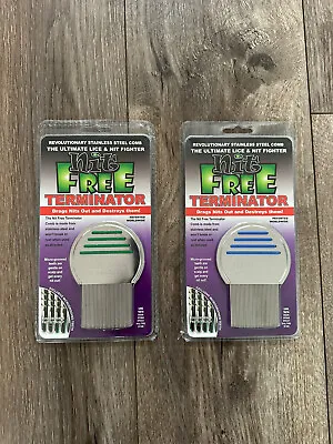 2 NEW Nit Free Brand Terminator Comb Head Lice Stainless Steel Uni-sex Essential • $14.90