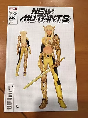 🔥✖️ NEW MUTANTS #30 ROD REIS 1:10 Deisgn Ratio Variant 40TH Anniversary MAGIK • $1