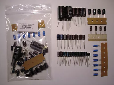 NAD 3020i Electrolyte Capacitor Elko Set Quality Selectable Recap Repair Complete • £42.32