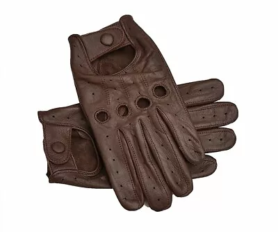 Men's Genuine Leather Driving Gloves With Reverse Stitch Knuckles • $25