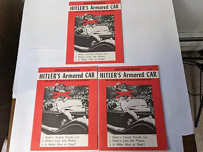 Souvenir Illustrated Book Hitler's Armored Mercedes  ( 3 Copies Of Book) • $20