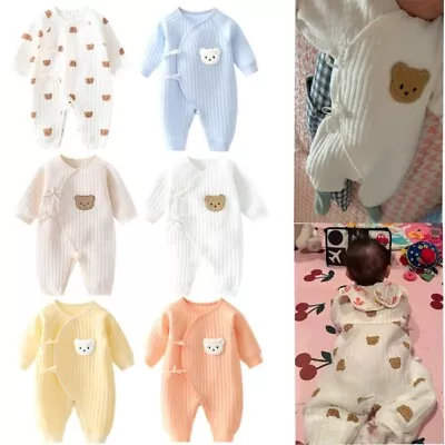Infant Cotton Jumpsuit Unisex Baby Long Sleeves Romper Soft Cotton One-pieces • $25.70