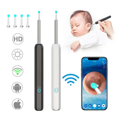 HD Ear Wax Remover Camera Wireless Ear Endoscope Spoon Pick Cleaning Otoscope • £3.59