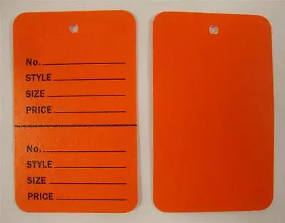 500 Orange Unstrung Coupon Garment Merchandise Price Tags Small • $24.99