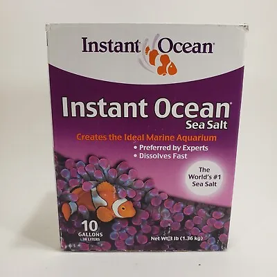 Instant Ocean Sea Salt For Aquariums - 10 Gallon 38 Liters - 3 Lb • $19.99