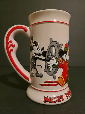 Vintage Mickey Mouse Tall Coffee Mug Stein Tankard  Mickey Through The Years  • $8