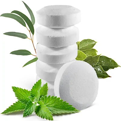 6 Organic Shower Steamers Vapor Tablets Extra Strong With Menthol Crystals • £18.31