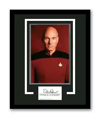 Patrick Stewart Signed Cut 11x14 Framed Star Trek Autographed Authentic JSA COA • $279.99