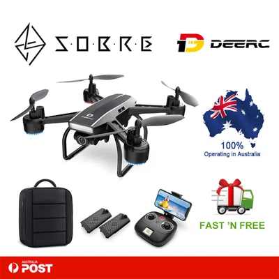 $159.95 • Buy DEERC D50 Drone 2K UHD Camera FPV Live Video 120 FOV 2 Batteries And Backpack