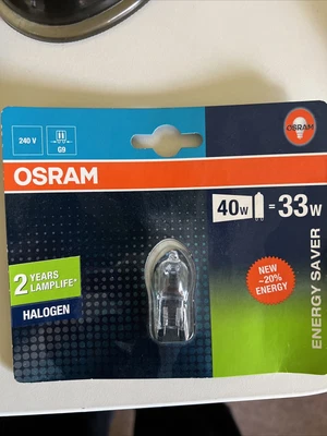 £0.99 • Buy OSRAM Halopin 66733 Eco Energy Saver G9 Halogen Bulbs 33 Watts 230 Volt Clear
