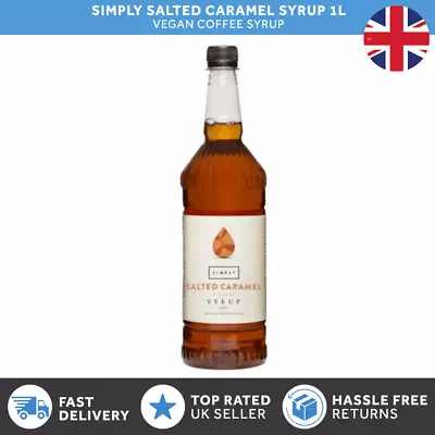 Simply By IBC | Salted Caramel Syrup 1L | Coffees | Milkshakes | Frappes | UK • £10.79