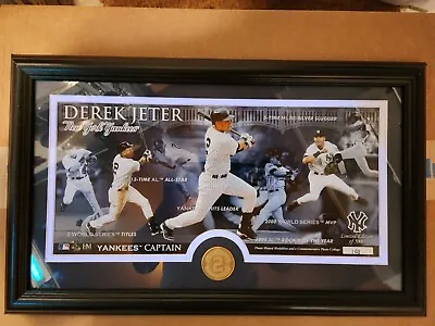 $149.75 • Buy 2014 Derek Jeter Limited Edition 101/5000 NY YANKEES 24K Gold COIN Photo Frame