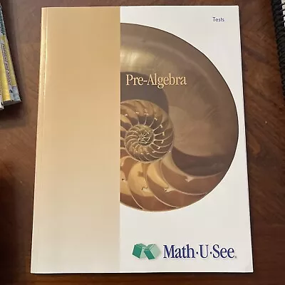 NEW Math-U-See TESTS Book Pre-Algebra • $25