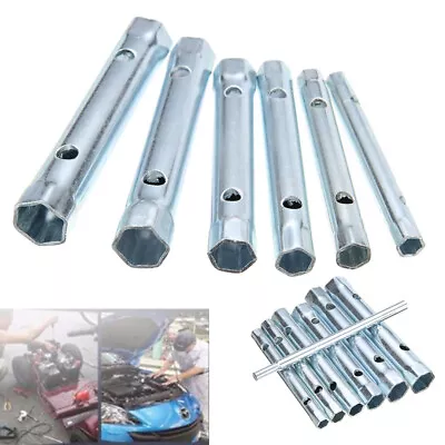 7PCS Tubular Box Tube Socket Wrench Bar Spark Plug Spanner Metric 6-17mm Set ST# • $14.53