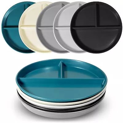 Portion Control Plate For Weight Loss 9 Inch 5Pcs Round Divided Plates For A... • $23.76