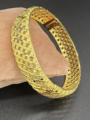 22k Lady’s 22ct Adult Size Gold Filled Bangle Bracelet 28grams Ref:-253 • £12.99