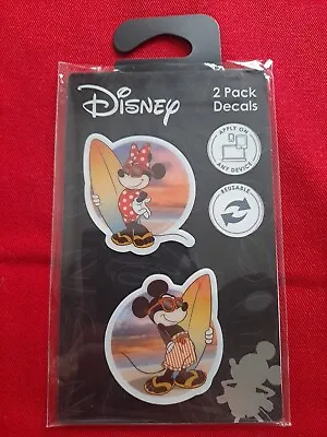 Disney 2 Pack Decals Stickers Mickey & Minnie Mouse Phone Laptop Tablet New • £2.99