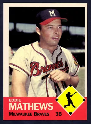 Eddie Mathews '51 Milwaukee Braves Rookie Season / MC Diamond / NM+ Cond. • $6.95