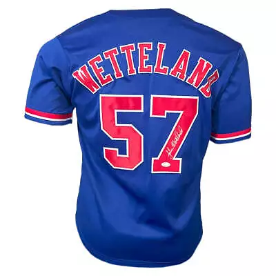 John Wetteland Signed Montreal Blue Royal Baseball Jersey (JSA) • $63.95