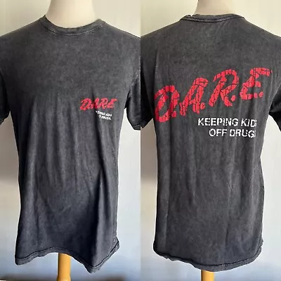 D.A.R.E. KEEPING KIDS OFF DRUGS Official Men's Acid Washed T-Shirt Size Medium • $19.99