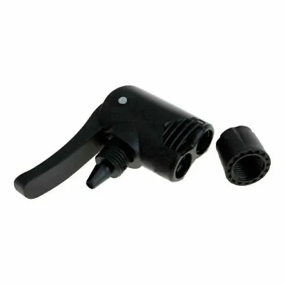 £3.49 • Buy Bike Pump Head Dual Adaptor Double Valve Track Floor Foot Universal Fit Tool