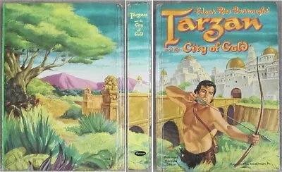 TARZAN AND THE CITY OF GOLD. 1954 Beautiful Picture-board Cover Book • $0.99