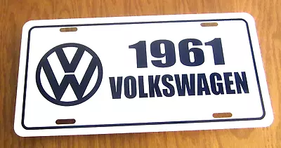 1961  Volkswagen License Plate Car Tag 61  VW  Beetle Bug Bus Type 2 • $19.85