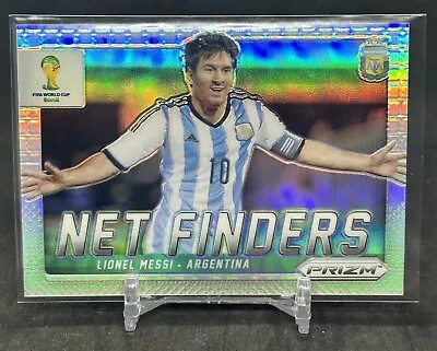 Lionel Messi 2014 Panini Prizm World Cup Net Finders Silver Prizm #2 Argentina • $87.93