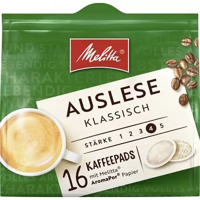 MELITTA Auslese Classic Coffee Pods PADS Level #4 -16 Pads- FREE SHIPPING • $11.99