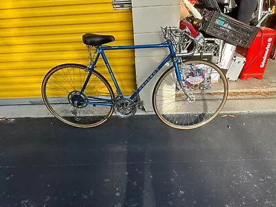 Vtg Peugeot Carbolite 103 Men's Bicycle Road Bike Blue As Is • $165