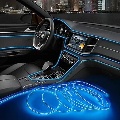 $10.99 • Buy Car Interior Atmosphere Wire Auto Strip Light LED Decor Lamp Accessories