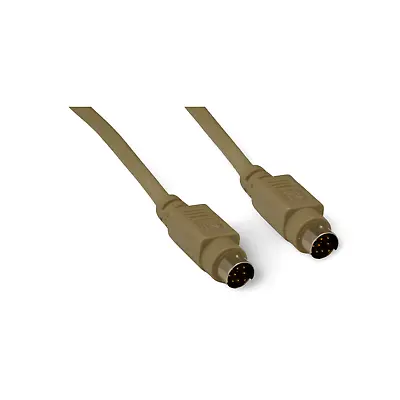 10ft Mini DIN 8 Pin Male To Mini DIN 8 Pin Male Cable - Beige • $6.59