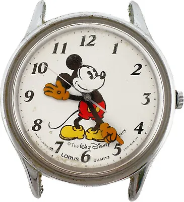 Vintage Lorus Mickey Mouse Walt Disney Children's Quartz Wristwatch V515-6000 • $20