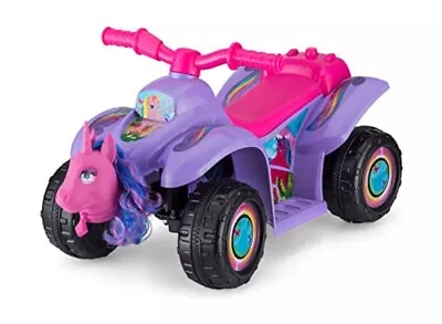 Kid Trax Toddler Unicorn Quad Electric Ride On Toy 6.5 Volt Battery Purple  • £54.99