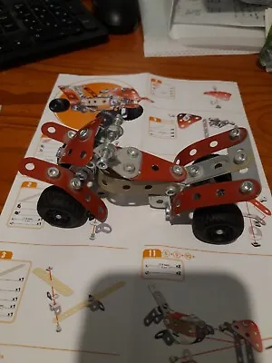 Meccano Sets #2712 & #2715 ATV All Terrain Vehicle & Snowcat Complete Good Used • £9.95