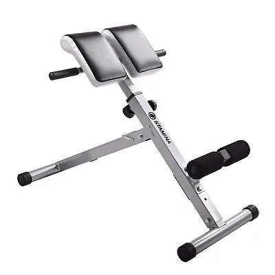 £130.28 • Buy Stamina Hyperextension Bench Roman Chair Back Extension Machine W/ Smart ... New