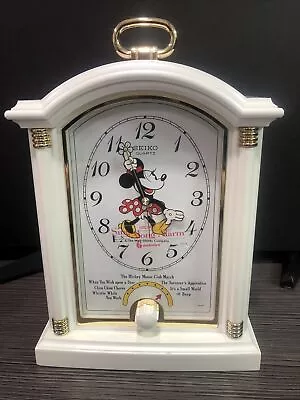 Vintage SEIKO Disney Musical Clock Minnie Mouse Alarm 6 Songs Mantle Quartz • $45.99