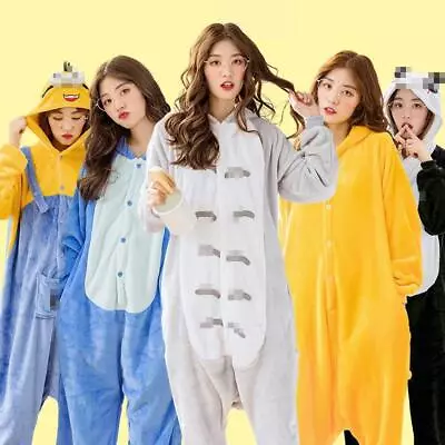 Animal Onesie Adult/Kid Fleece Unisex Kigurumi Pajamas Cosplay Costume Sleepwear • $29.96