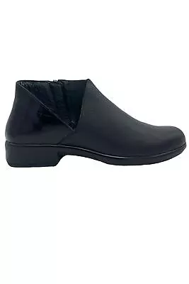 Naot Leather Cut-Out Ankle Boots Bayamo Black • $69.99