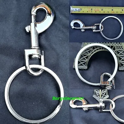 XL Trigger Swivel Carabine Clip Jailer Snap Hook Keyring Dog Leash Jumbo Keyring • £2.98