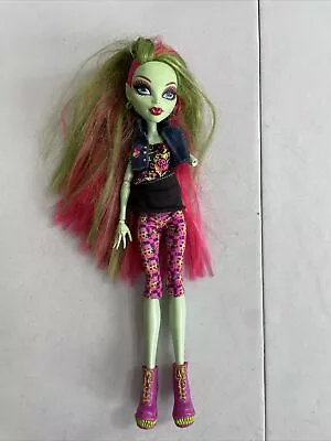 Monster High Mattel Venus McFlytrap First Wave Doll W Jean Jacket Shoes Clothing • $10.50
