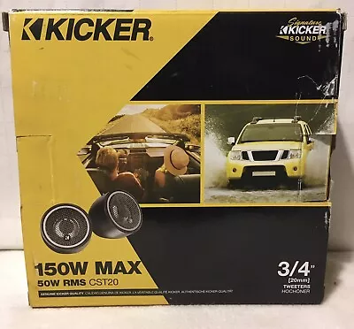 Kicker 46CST204 Car Audio 3/4  Tweeters CST20 150w Max • $54.95