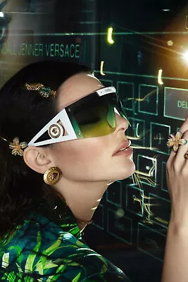$399.95 • Buy NEW Genuine VERSACE Runway Medusa Icon Shield +3 Lens Sunglasses VE 4393 401/1W