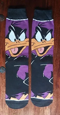 Daffy Duck Novelty Socks *onesize (approx.uk 4-9) *90% Cotton *looney Tunes *new • £4.95