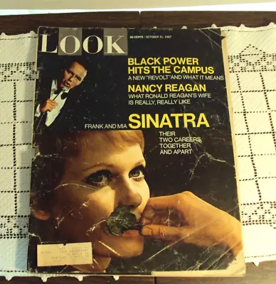 Look Magazine Oct 31 1967 Frank Sinatra  Mia Nancy Reagan Gayle Sayres Vintage • $5.94