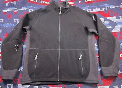 Ibex Men's New Wool Full Zip Charcoal Gray Jacket Size XL Outdoors Warm • $149.99