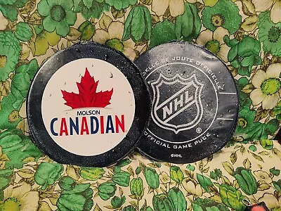 Molson Beer Canada NHL Hockey Puck Inflatable Advertising Sign Store Display 12  • $21.99