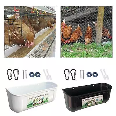 Hanging Chicken Feeder Livestock Feed Trough For Livestock Poultry Goat • $26.04