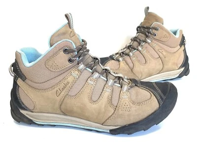 £34 • Buy Ladies CLARKS 'Outdoor' Leather Walking/Hiking Boots Size UK 7 D Great Cond