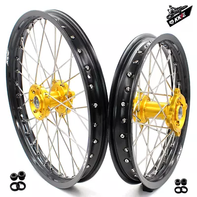 KKE 17/14 Kid's Gold Wheels Dirtbike Rims Fit SUZUKI RM80 RM85 YAMAHA YZ80 YZ85 • $449